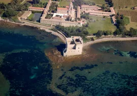 Aerial view of Lérins islands test FR